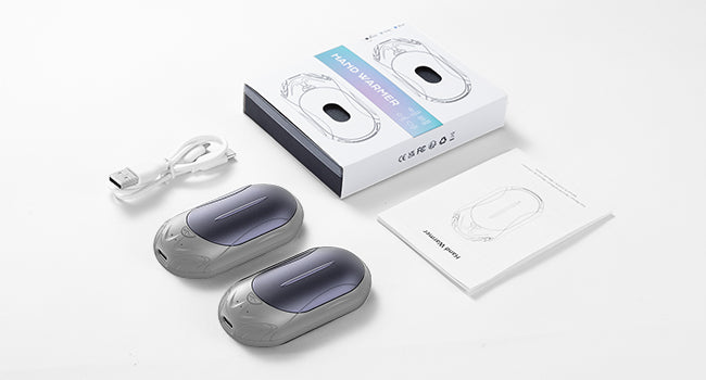 Hand Warmers Rechargeable 2 Pack with 6000mAh Safe Heating for Up to 20 Hours