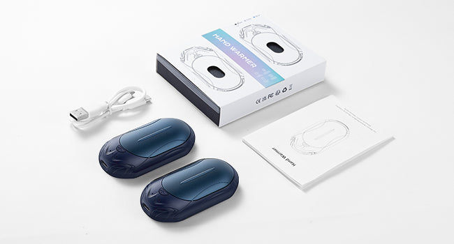 Hand Warmers Rechargeable 2 Pack with 6000mAh Safe Heating for Up to 20 Hours