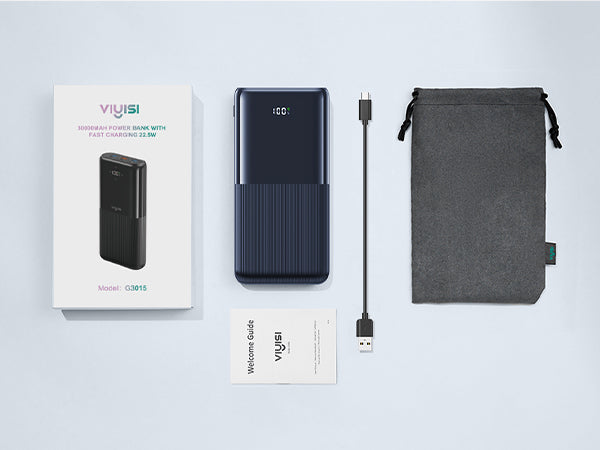 30000mAh Power Bank with USB-C for iPhone & Andriod