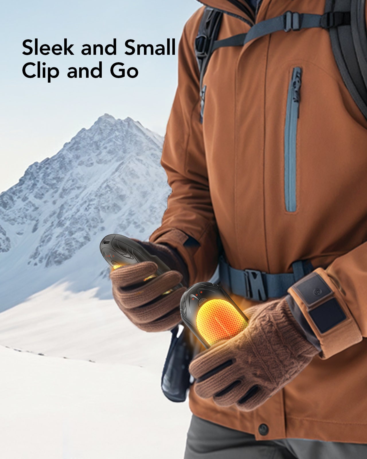 Hand Warmers Rechargeable 2 Pack with 6000mAh Safe Heating for Up to 20 Hours